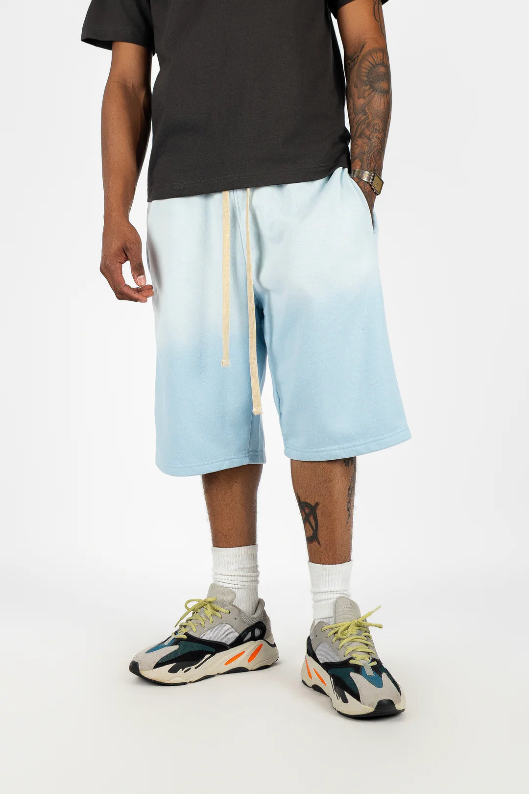 Sun-Dried Oversize Cotton Shorts