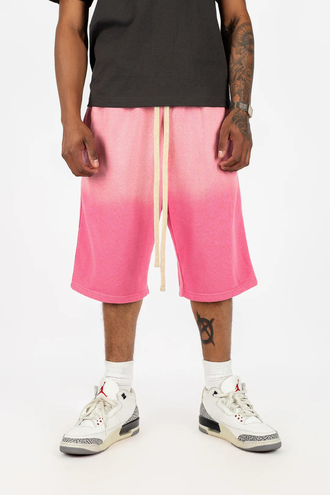 Sun-Dried Oversize Cotton Shorts