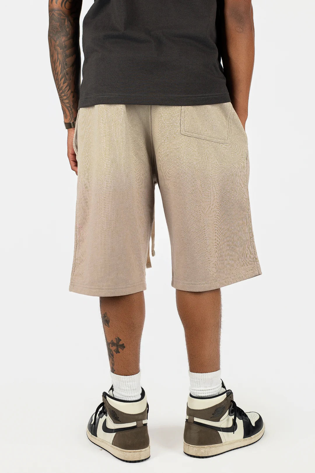 Sun-Dried Oversize Cotton Shorts