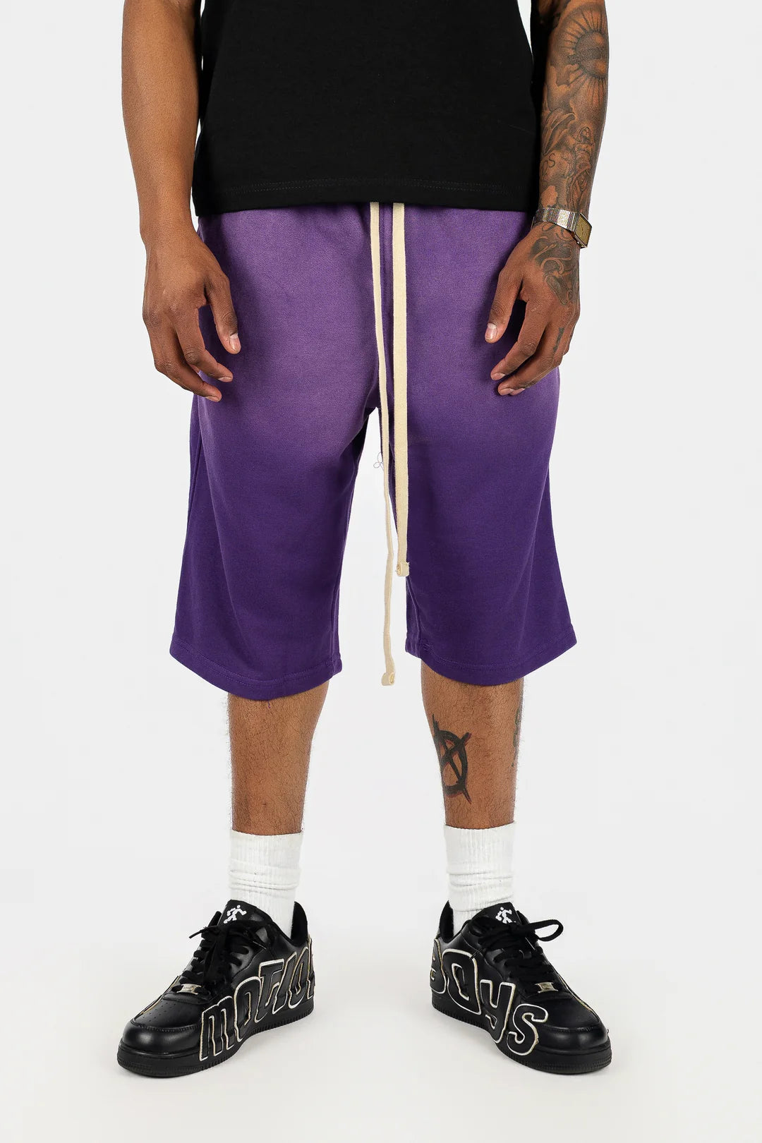 Sun-Dried Oversize Cotton Shorts