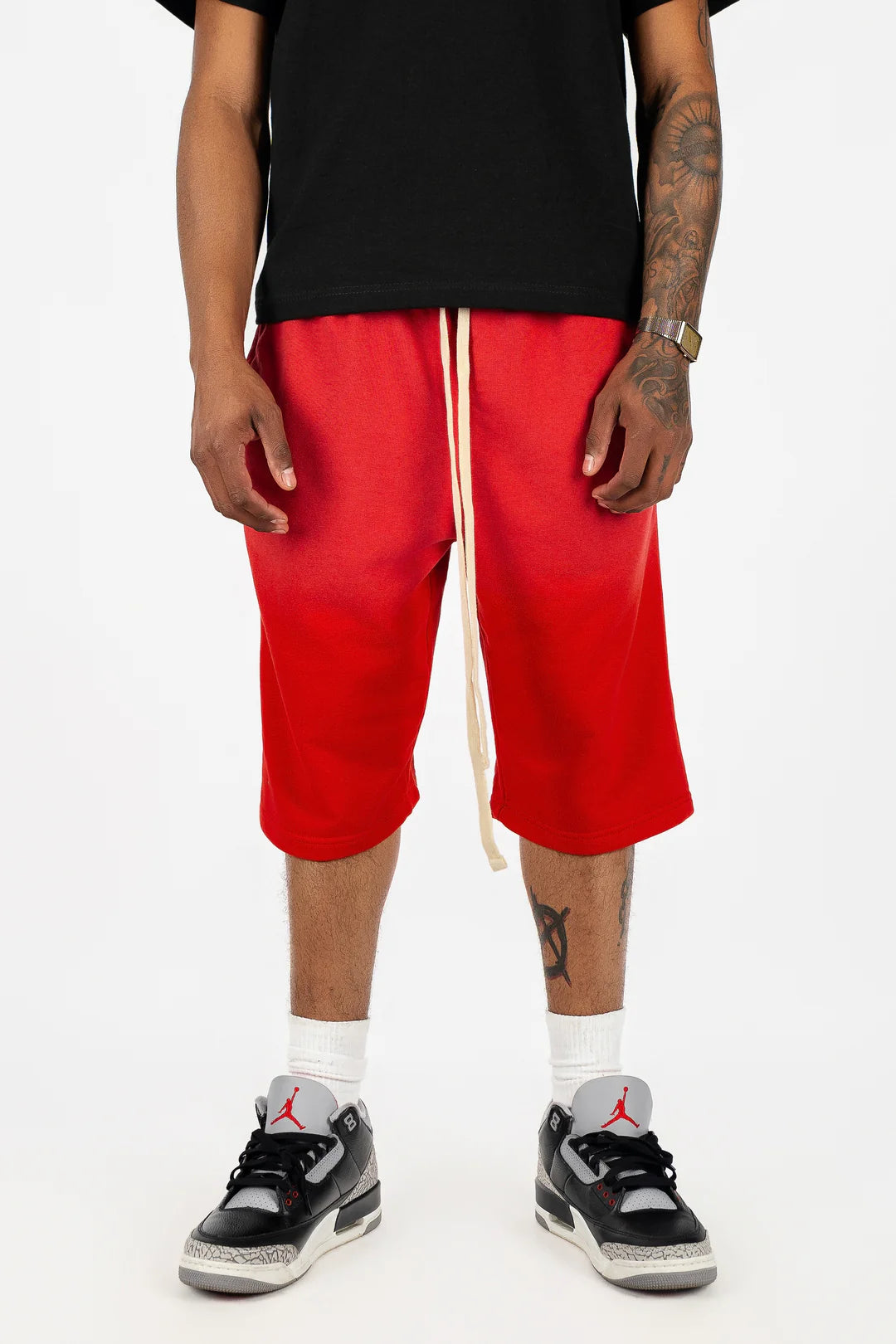 Sun-Dried Oversize Cotton Shorts
