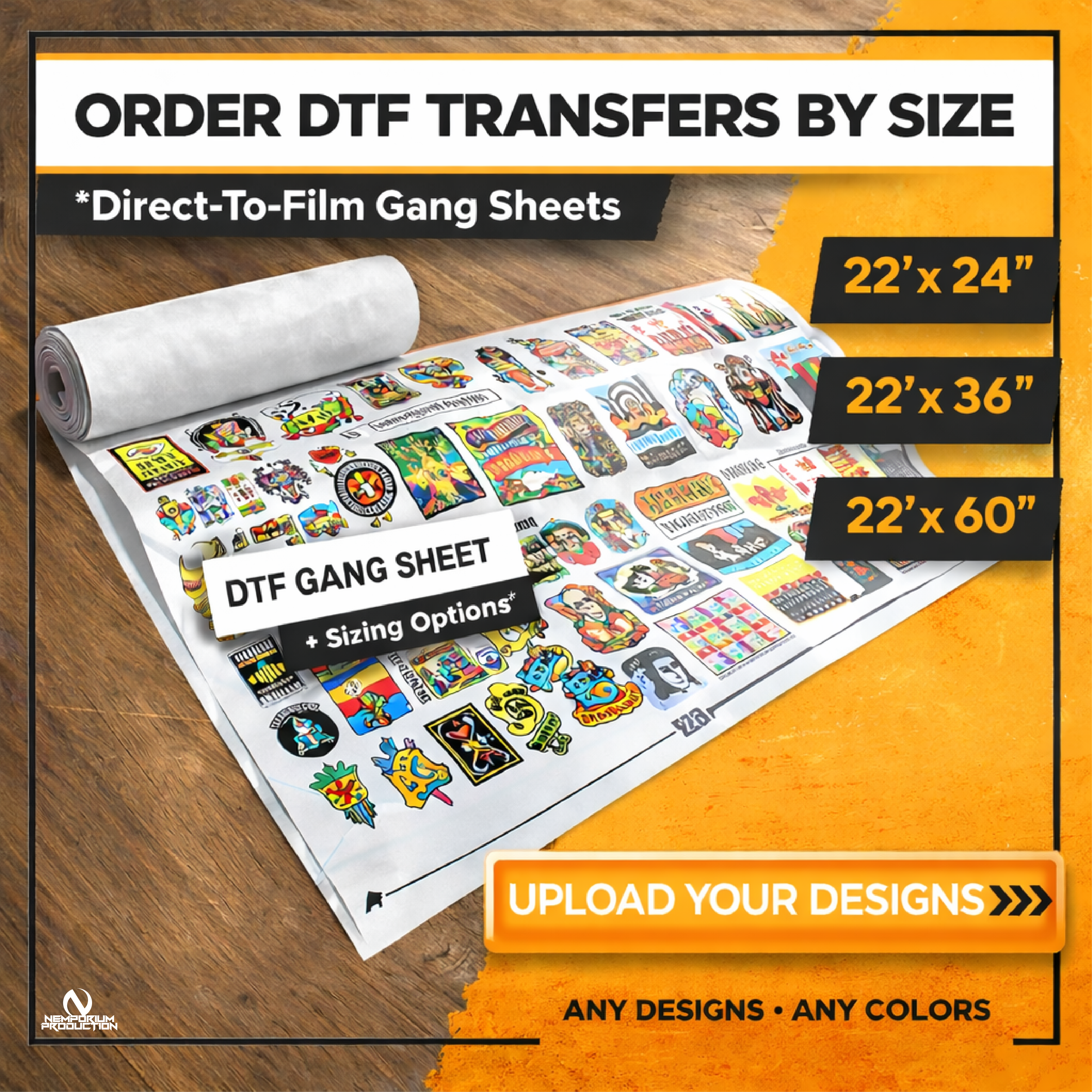 DTF Transfer By Size
