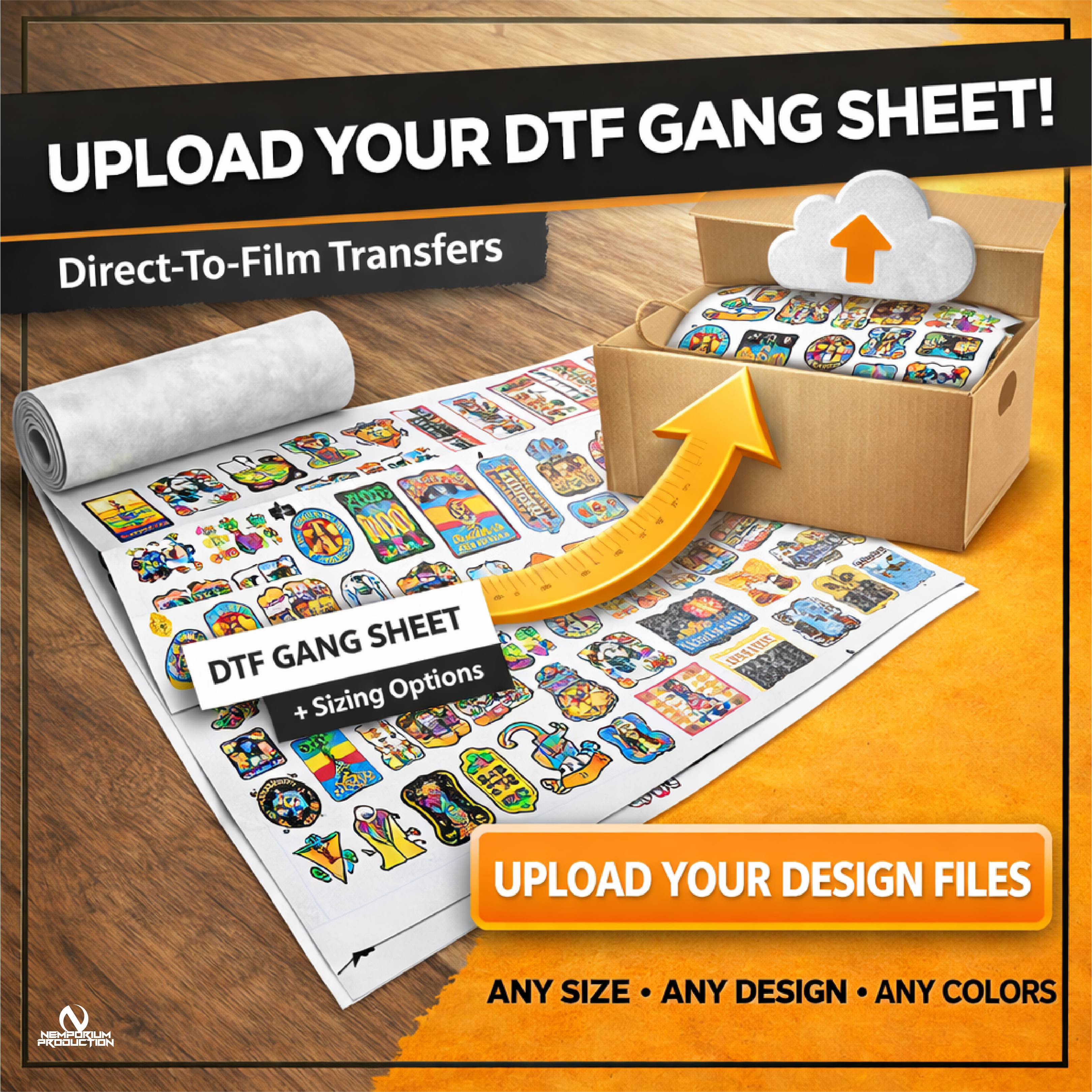 DTF Gang Sheet Upload