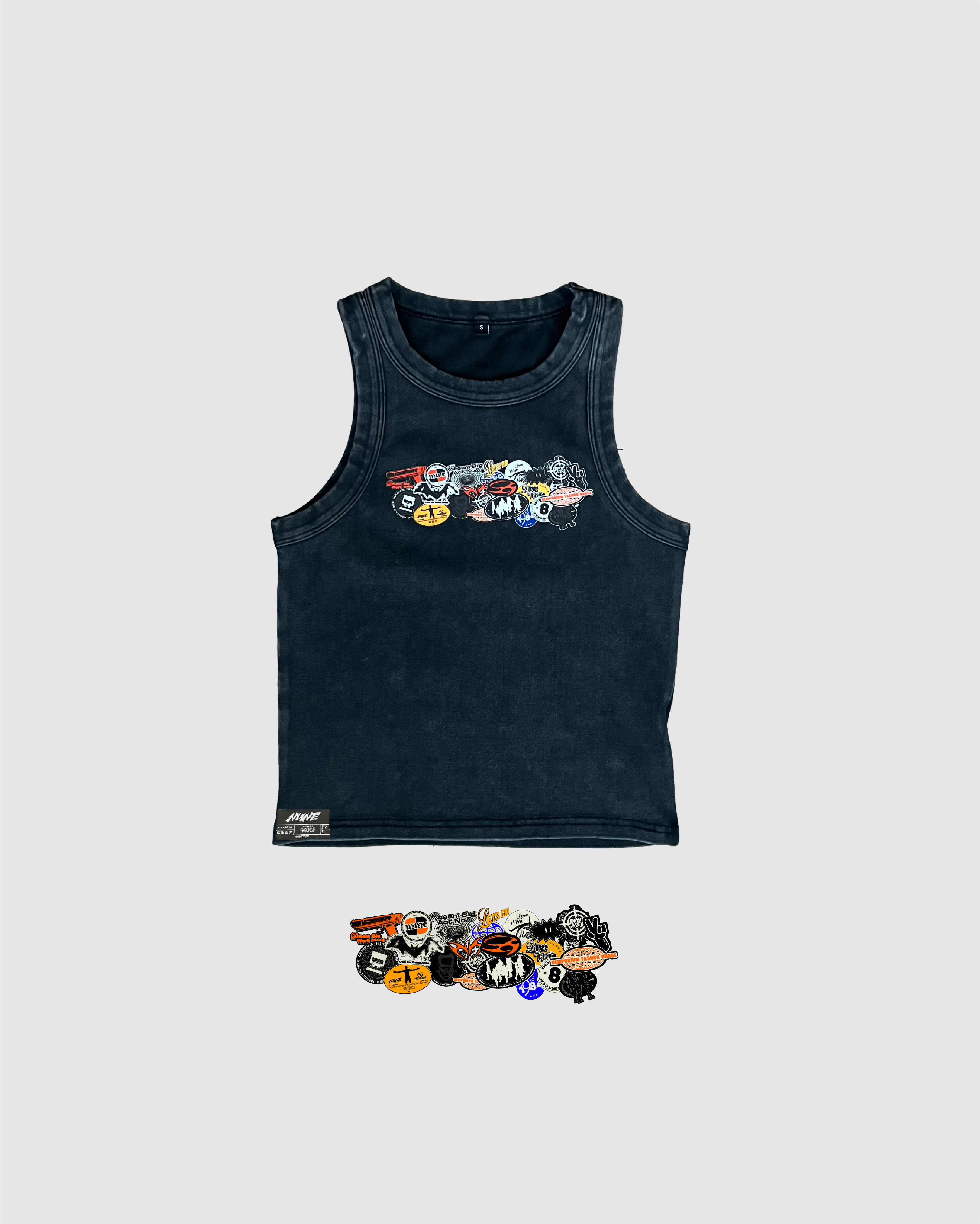 "Notebook Stickers" Baby Tank Top